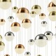 Searchlight-4555-55 - Planets - Multicoloured 55 Light LED Cluster Pendant with Crystal