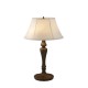 Searchlight-46091WH - Emily - Bronze & Black 2 Light Table Lamp with White Linen Shade