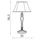 Searchlight-46091WH - Emily - Bronze & Black 2 Light Table Lamp with White Linen Shade