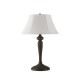 Searchlight-46092WH - Amy - Bronze & Black 2 Light Table Lamp with White Linen Shade