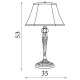 Searchlight-46092WH - Amy - Bronze & Black 2 Light Table Lamp with White Linen Shade