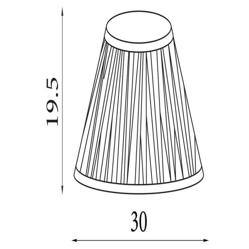 Searchlight-46103 - Flynn - Shade Only - 30 cm Green & Beige Shade
