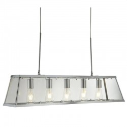 Voyager - 5 Light Chrome & Glass Lantern Bar Voyager - 5 Light Chrome & Glass Lantern Bar