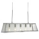 Kitchen Lights - Voyager - Polished Chrome & Glass 5 Light over Island Fitting Searchlight-4614-5CC - Voyager - Polished Chrome & Glass 5 Light over Island Fitting