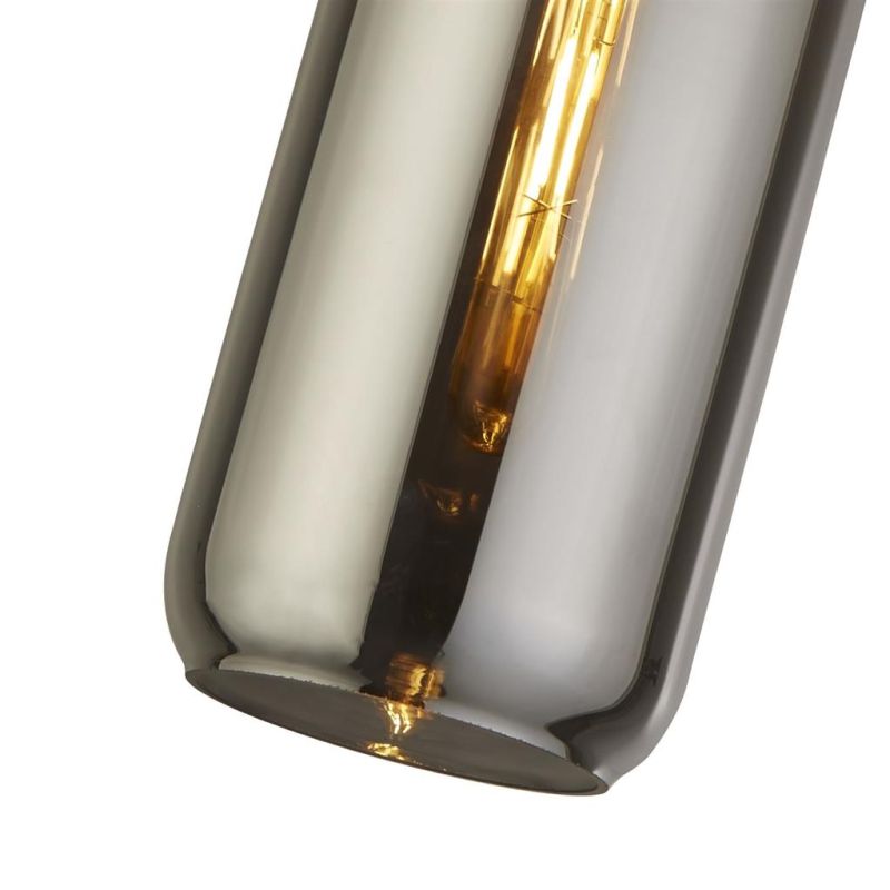 Searchlight-46641-1SM - Pipette - Smoky Glass & Gold Single Pendant