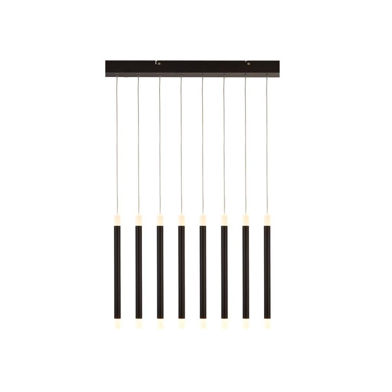 Kitchen Lights - Wands - LED Black & White 16 Light over Island Fitting Searchlight-4688-8BK - Wands - LED Black & White 16 Light over Island Fitting