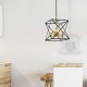 Ceiling Lights - Hexa - Black & Gold 4 Light Cage Pendant Searchlight-4784-4BK - Hexa - Black & Gold 4 Light Cage Pendant