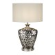 Searchlight-4852CC - Network - Decorative Chrome Table Lamp with White Shade