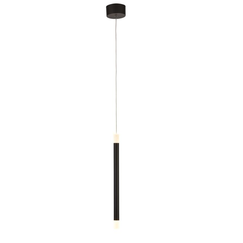 Kitchen Lights - Wands - LED Black & White 2 Light Pendant Searchlight-4861BK - Wands - LED Black & White 2 Light Pendant