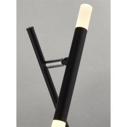 Wands - Matt Black LED 2 Light Table Lamp
