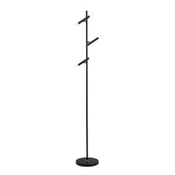 Wands - Matt Black LED 6 Light Floor Lamp