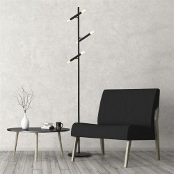 Wands - Matt Black LED 6 Light Floor Lamp