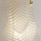 Searchlight-48910-1SB - Feather - Satin Brass Wall Lamp with Frosted Feather Glass