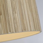 Meadow - Black Pendant with Natural Grass Shade