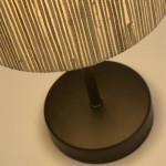 Meadow - Black Table Lamp with Natural Grass Shade