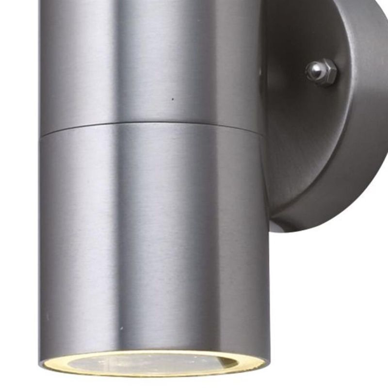 Searchlight-5008-2-LED - Metro - Stainless Steel 2 Light Wall Lamp