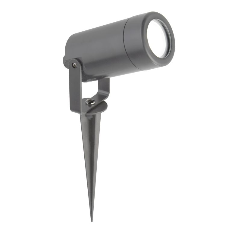 Searchlight-5010GY - Spikey - Outdoor Grey Spike Spot