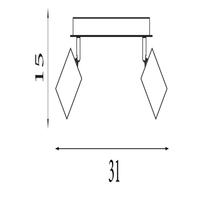 Searchlight-50211-2NA - Spinny - Wood & Black 2 Spotlights