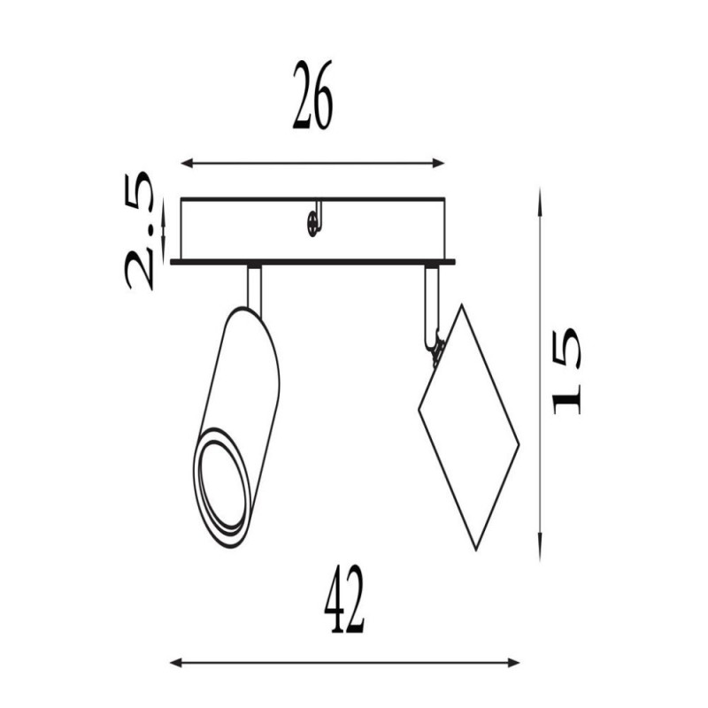 Searchlight-50211-3NA - Spinny - Wood & Black 3 Spotlights