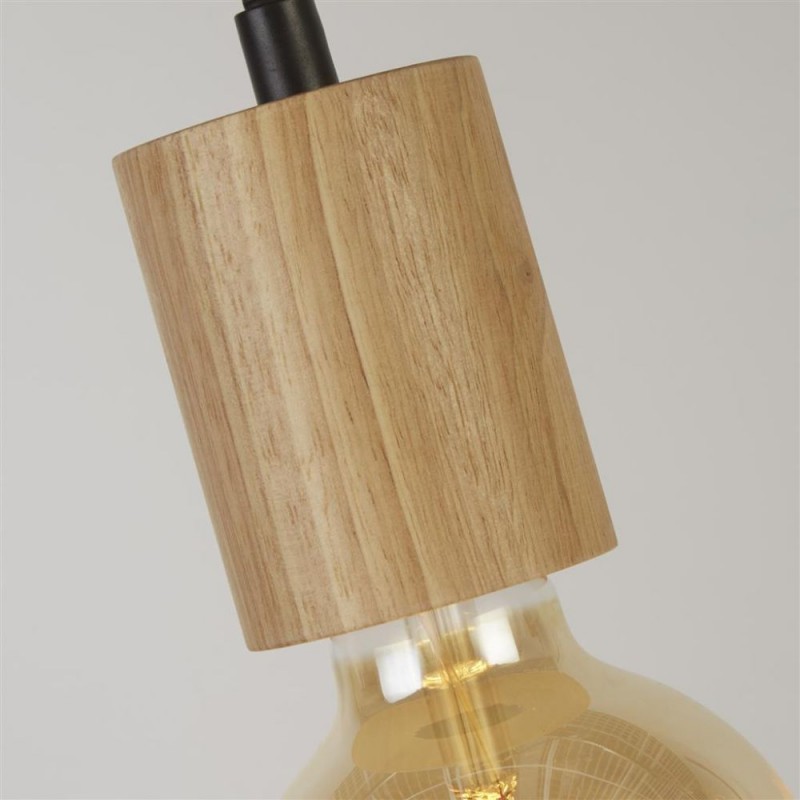 Searchlight-50212-1NA - Spinny - Wood & Black Pendant