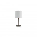 Chelsea - Latte Table Lamp with White Plush Shade