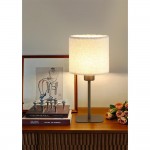 Chelsea - Latte Table Lamp with White Plush Shade