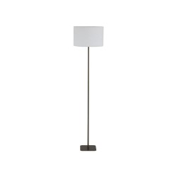 Chelsea - Latte Floor Lamp with White Plush Shade