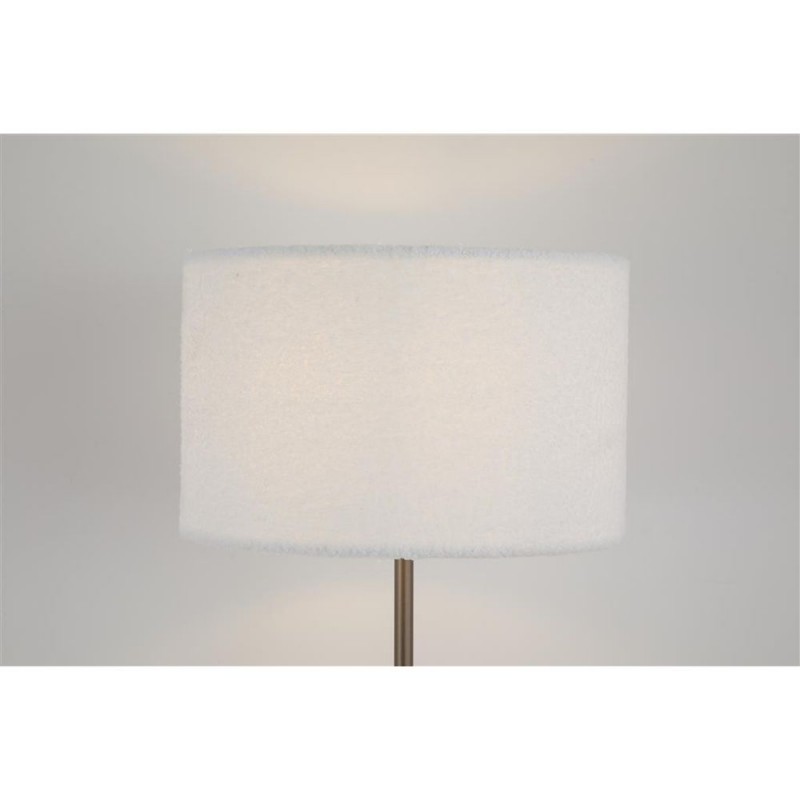 Searchlight-50502LT - Chelsea - Latte Floor Lamp with White Plush Shade