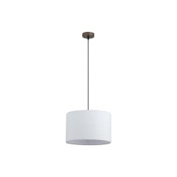 Chelsea - Latte Pendant with White Plush Shade