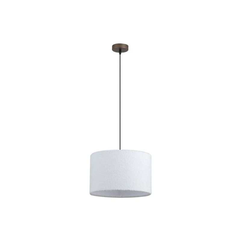 Searchlight-50503LT - Chelsea - Latte Pendant with White Plush Shade
