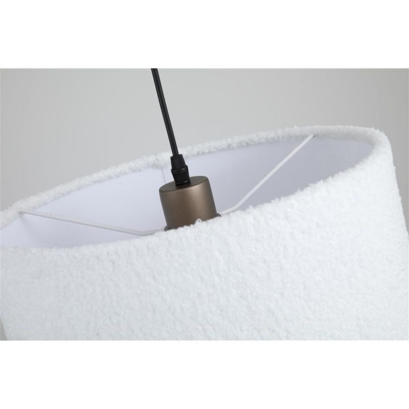 Searchlight-50503LT - Chelsea - Latte Pendant with White Plush Shade