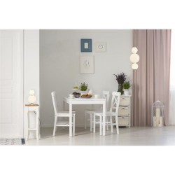 Snowball - Chrome LED Table Lamp with White Glass