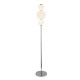 Searchlight-51021-3CC - Snowball - Chrome LED Floor Lamp with White Glass
