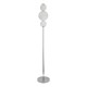 Searchlight-51021-3CC - Snowball - Chrome LED Floor Lamp with White Glass