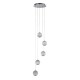 Searchlight-51481-5CC - Allure - Chrome 5 Light LED Cluster Pendant with Clear Acrylic