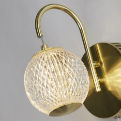 Allure - Satin Brass LED Wall Lamp with Clear Acrylic Allure - Satin Brass LED Wall Lamp with Clear Acrylic