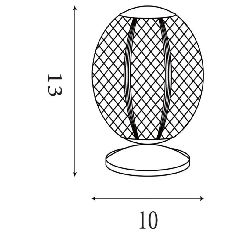 Searchlight-51482CC - Allure - Chrome Table Lamp with Clear Acrylic