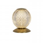 Allure - Satin Brass Table Lamp with Clear Acrylic Allure - Satin Brass Table Lamp with Clear Acrylic