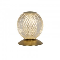 Allure - Satin Brass Table Lamp with Clear Acrylic Allure - Satin Brass Table Lamp with Clear Acrylic