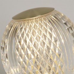 Allure - Satin Brass Table Lamp with Clear Acrylic Allure - Satin Brass Table Lamp with Clear Acrylic