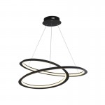 Swirl II - LED Sand Black 2 Light Pendant Swirl II - LED Sand Black 2 Light Pendant