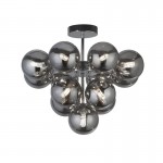 Berry - Smoked Mirrored Glass & Chrome 13 Light Semi Flush Berry - Smoked Mirrored Glass & Chrome 13 Light Semi Flush