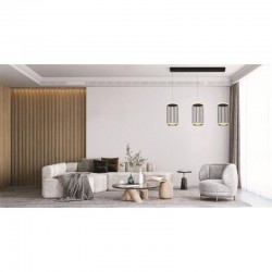 Circolo - Black & White 3 Light over Island LED Fitting Circolo - Black & White 3 Light over Island LED Fitting