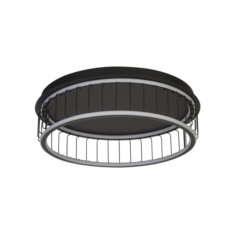 Searchlight-54216-1BK - Circolo - Black & White LED Ceiling Lamp