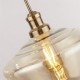 Searchlight-5423-3AB - Mia - Antique Brass 3 Light Cluster Pendant with Amber Glass