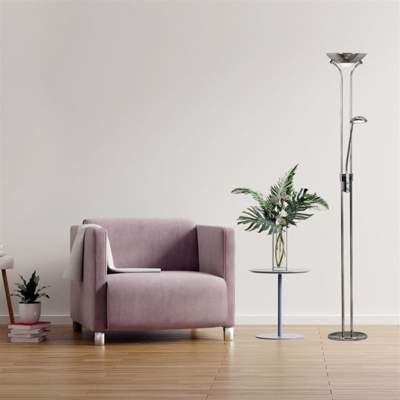 Searchlight-5430CC - Mother & Child - Chrome Mother & Child LED Floor Lamp