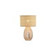 Searchlight-54636CP - Diane - Champagne Glass Table Lamp with Rattan Shade