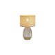 Searchlight-54636CP - Diane - Champagne Glass Table Lamp with Rattan Shade
