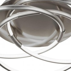 Magic - Satin Silver & White LED Flush