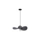 Searchlight-55103BK - Ripple - Hat Style Black Pendant with Grey Felt Shade